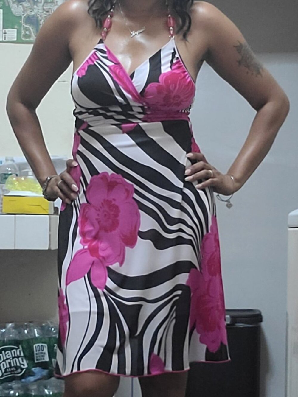 Ys USA halter dress large